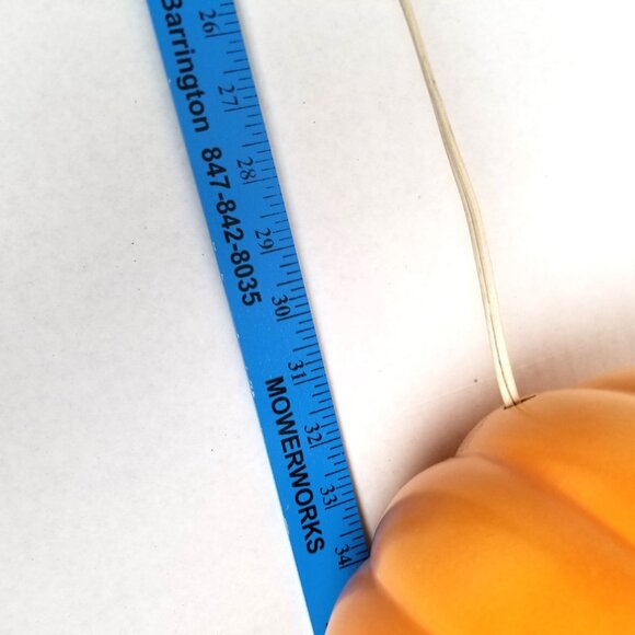 Ceramic Halloween Pumpkin Orange BOO Light Up Decoration Jack O Lantern Vintage - Picture 12 of 13